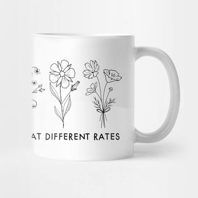 We Grow At Different Rates Growth Mindset Teacher by DesignergiftsCie